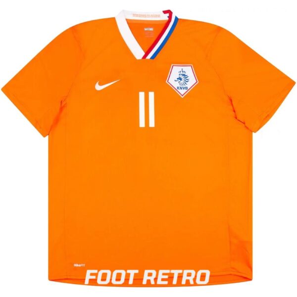 Maillot Retro Vintage Pays Bas Domicile 2008 2010 Robben