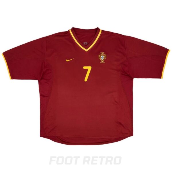 Maillot Retro Vintage Portugal Domicile 2000 2002 Figo