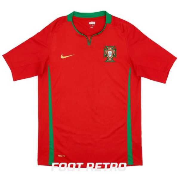 Maillot Retro Vintage Portugal Domicile 2008 2010