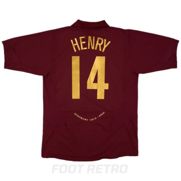 Maillot Arsenal Domicile 2005-2006 Henry