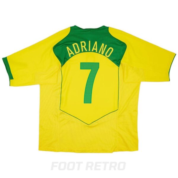 Maillot Bresil Adriano 2004-2006 Domicile