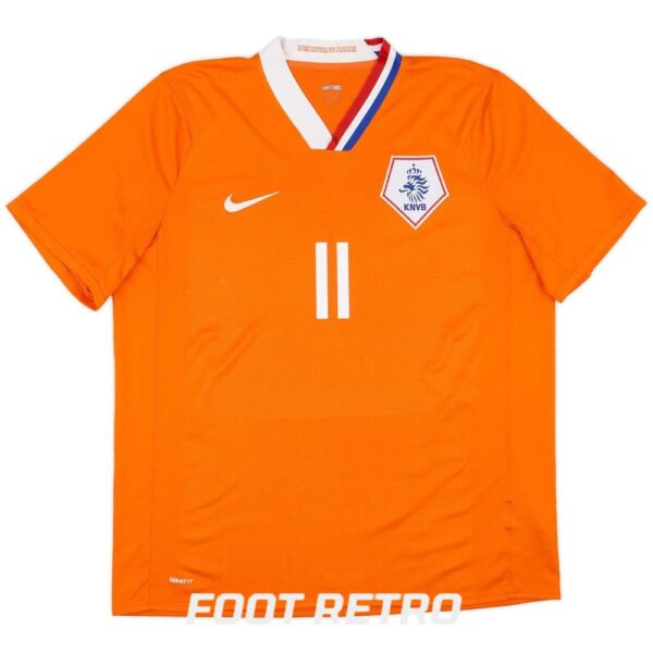 Maillot Pays Bas Domicile 2008-2010 Robben