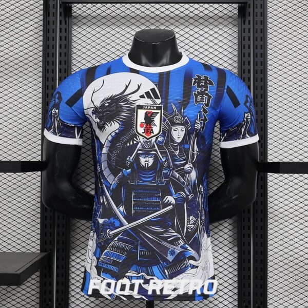 Maillot Japon Dragon Samurai Bleu Match