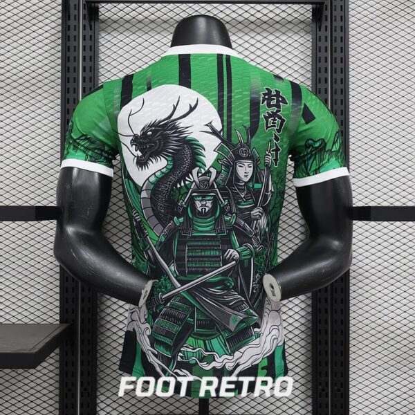 Maillot Japon Dragon Samurai Vert Match