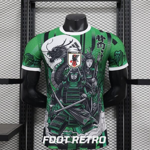 Maillot Japon Dragon Samurai Vert Match