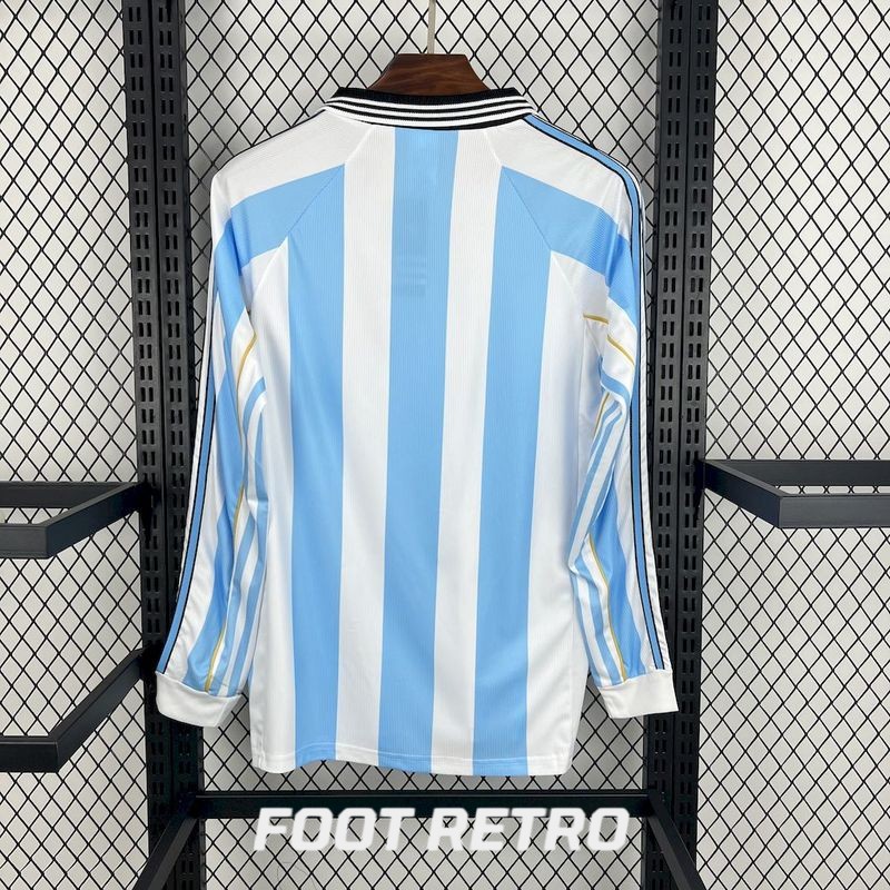 Maillot Argentine Domicile 1998 Manches Longues