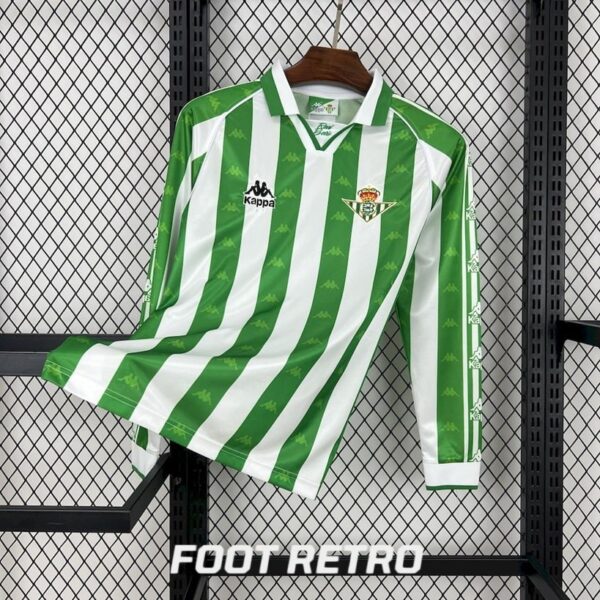 Maillot Betis Seville Domicile 1995 1997 Manches Longues